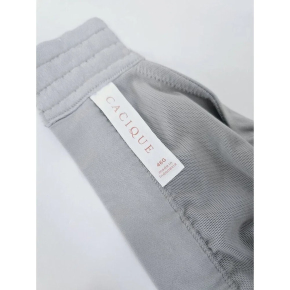 Cacique Lot Of 2 Full Coverage Figure Lined Underwire Beige Grey Lace Bra 46G - Picture 14 of 16